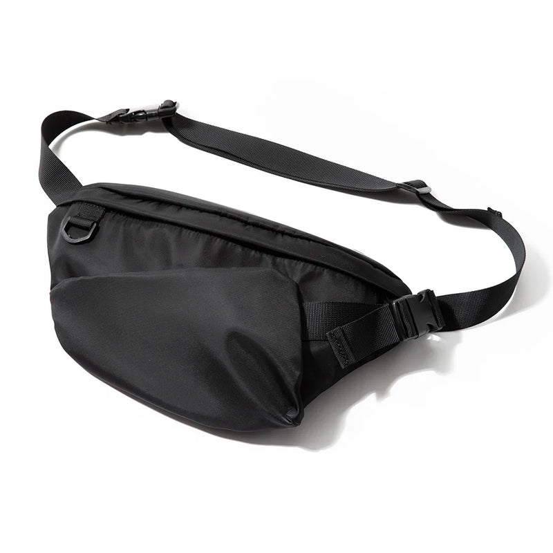 Men's Bag Oxford Waterproof  Flat Crossbody Bag Sport Waist Bag for Men with Back Zipper Bag Outdoor