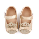Baby Girl Bling Crown Baby Shoes Infant Toddler Princess Shoes Soft Sole Little Girl First Walkers