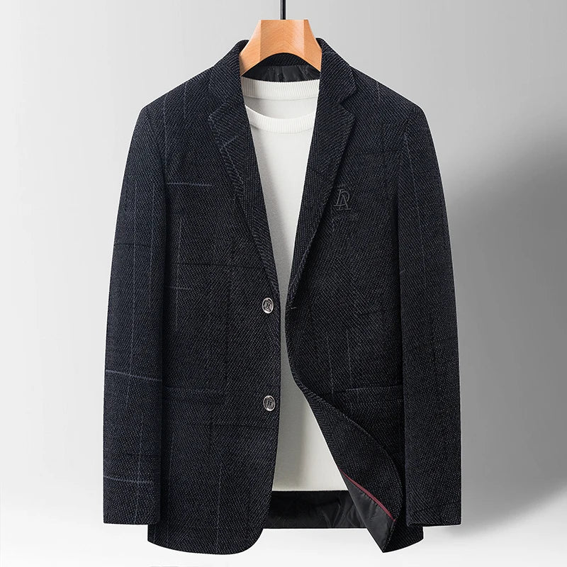 Men's Suit Trend Casual Handsome Business Classic Fall/Winter Slim Fit Men's Blazer Regular  Acetate