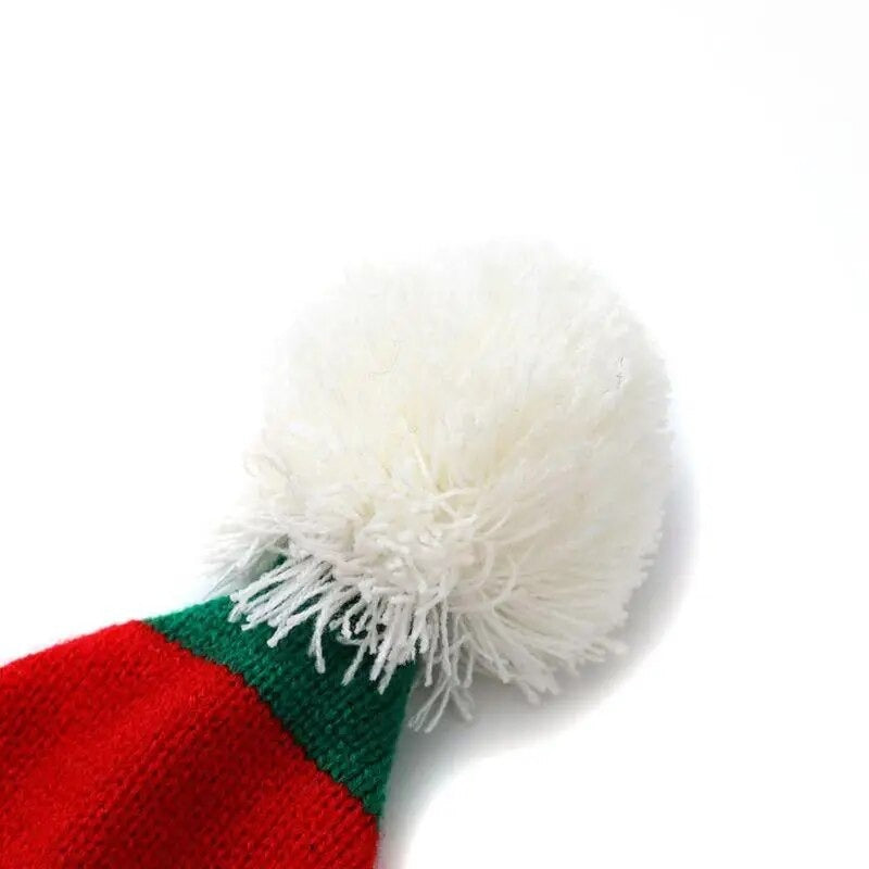 Kids Children Baby Xmas Beanie Knitted Skull Cap Jingle Bells Christmas Hat