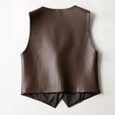 Autumn Split Vest Jacket Women Short Casual Ladies Sleeveless V-neck Waistcoat Tops