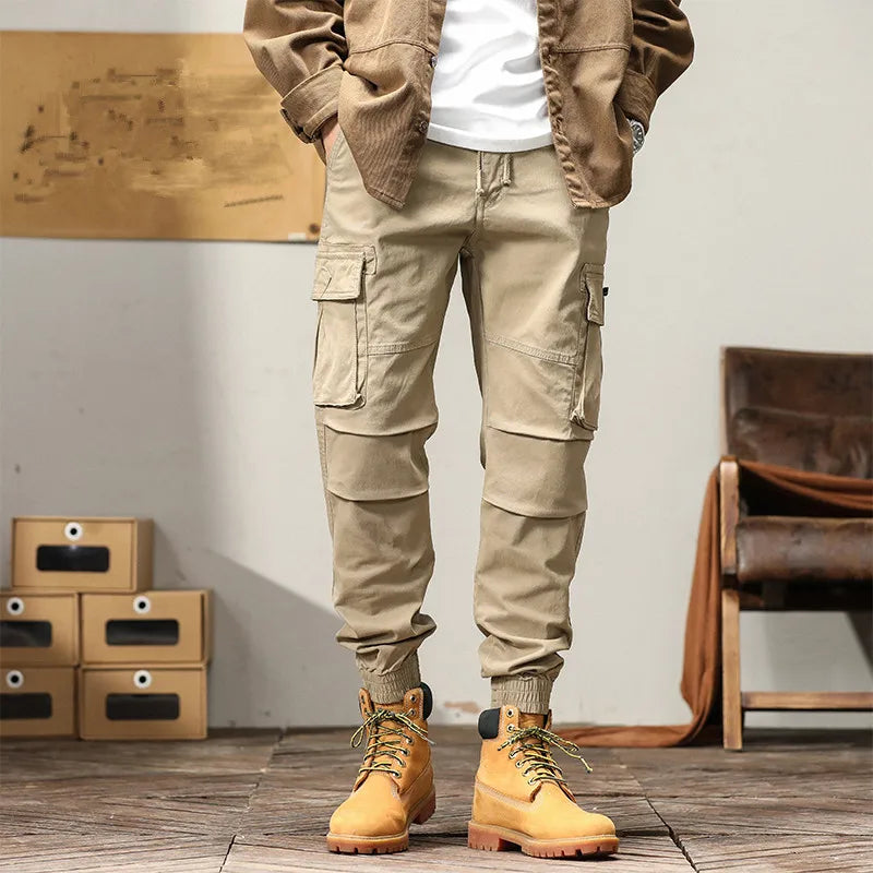 Cargo Pants Men Multi-Pocket Casual Pants Mens Streetwear Solid Trousers Man Sweatpants