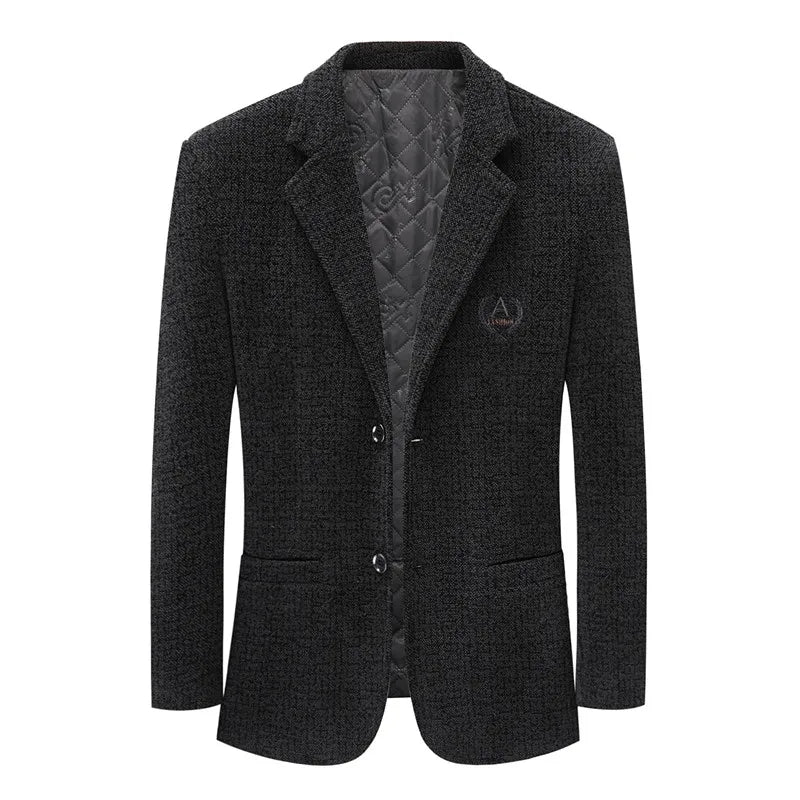Men's Slim-fit Trend Banquet Handsome Casual Suit Tweed Suit Jacket