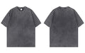 Streetwear Men Washed T Shirt Vintage Oversized Plain T-Shirt Solid Casual Tshirt Loose Tops Tees