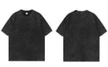 Streetwear Men Washed T Shirt Vintage Oversized Plain T-Shirt Solid Casual Tshirt Loose Tops Tees