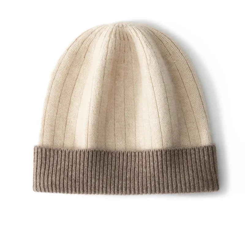 Winter Cashmere Hats Women Casual Outdoor Keep Warm Headgears Soft Cashmere Knitted Hat Unisex Skullies Beanies Cap