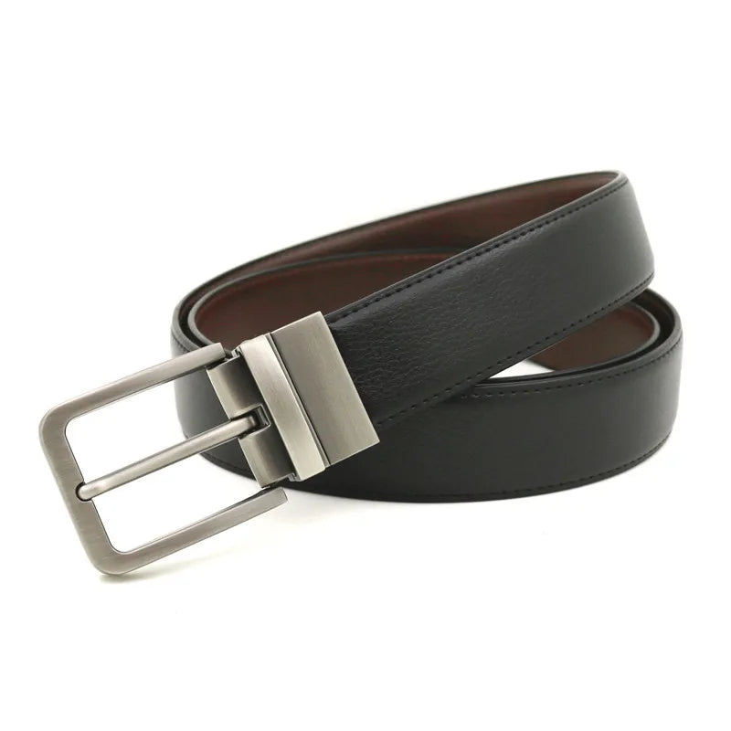 Men's Belt Leather Rotating Buckle Male Strap Vintage Jeans Free Shipping