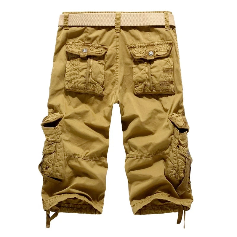 Camouflage Cargo Mens Shorts Summer Casual Cotton Military Camo Workout Bermuda Shorts For Men