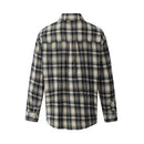 Pocket Plaid  Shirts Men Retro Streetwear Spring Summer Single Breasted Lapel Raw Edge Shirts Men