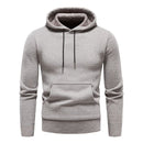 Autumn Winter Hoodies Men Hooded Sweatshirts Men Casual Knitted Pullovers Hooded Streetwear Solid Sports Sweatshirts