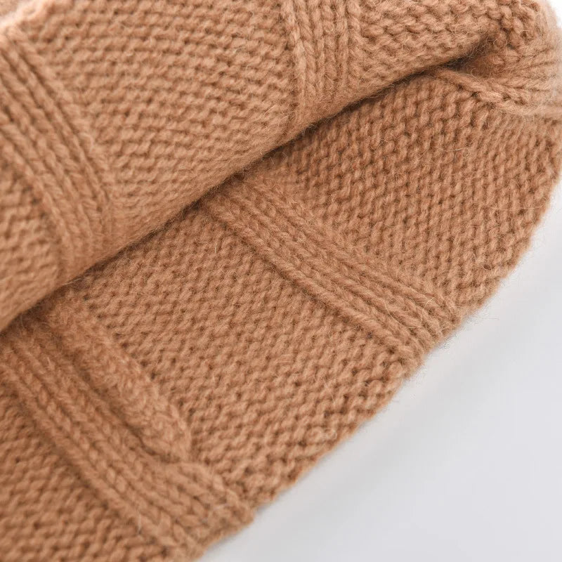 Wool Autumn Winter Knitted Hat Warm Versatile Men's and Women's Universal Simplicity Hat