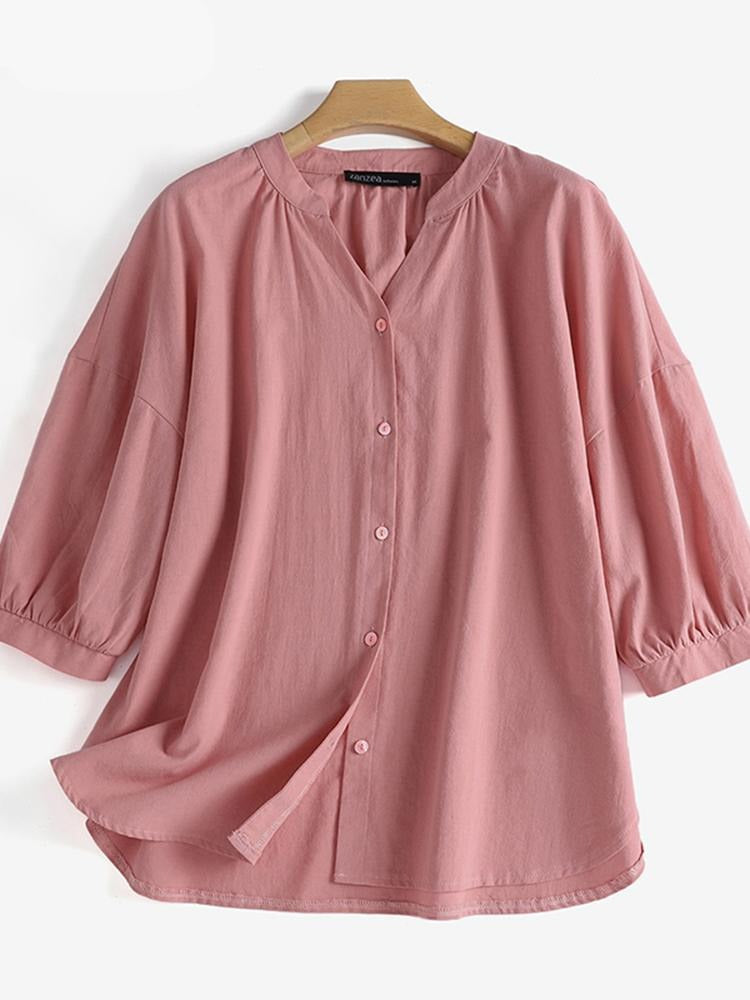 Women's Blouse Summer Casual Loose Tunic Elegant Holiday