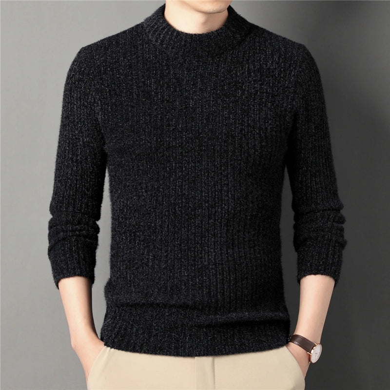 Winter Thick Warm Sweater Male Turtleneck Pullover Men Clothing Slim Fit Knitwear Jumper Jersey
