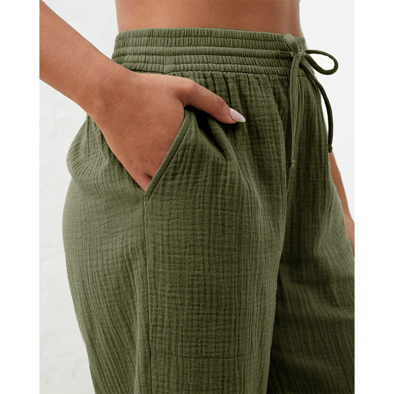 Women Pants High Waist  Drawstring Trousers Streetwear Oversize Pants Sweatpants