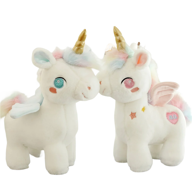 25/40/55cm Cute Dream Unicorn Toys Kawaii Unicorn with Wing Dolls Lovely Pegasus Stuffed Soft Pillow for Girls