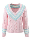 Autumn Winter Cute Pullover Knit Sweater Woman Jumpers Sweet Kawaii Sweater Female Top