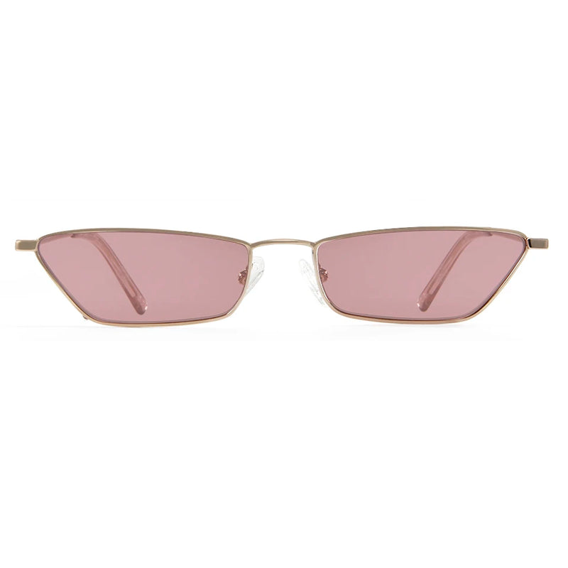 Nickel-Free Metal Cat Eye Shape Sun Glasses Small Lens Cool Summer Sunglasses