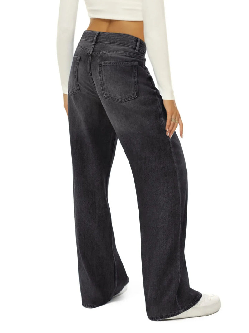 Wide Leg Denim Pants Woman‘s Blue baggy Jeans Streetwear Vintage Straight Pants