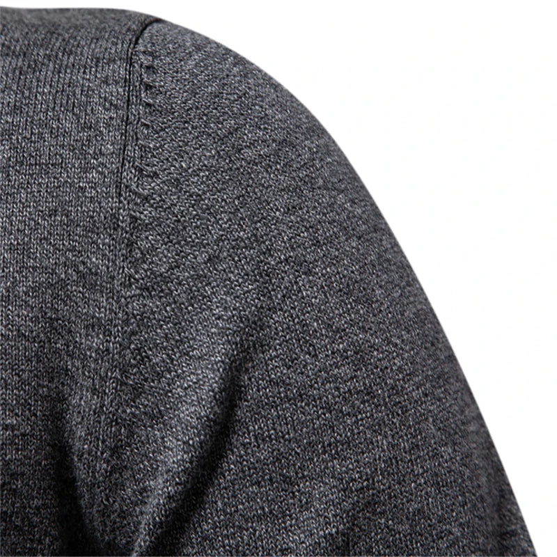 Sweater for Men Patchwork Sleeve Pullovers Men Solid Warm Winter Mens Sweaters