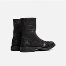 Designer Men Genuine Leather Chelsea Boots Spring Autumn Handmade High Top Shoes