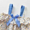 Baby Girls Clothes Summer Baby Cotton Floral Print Casual Tops Shorts Hairband  Clothing Children Set