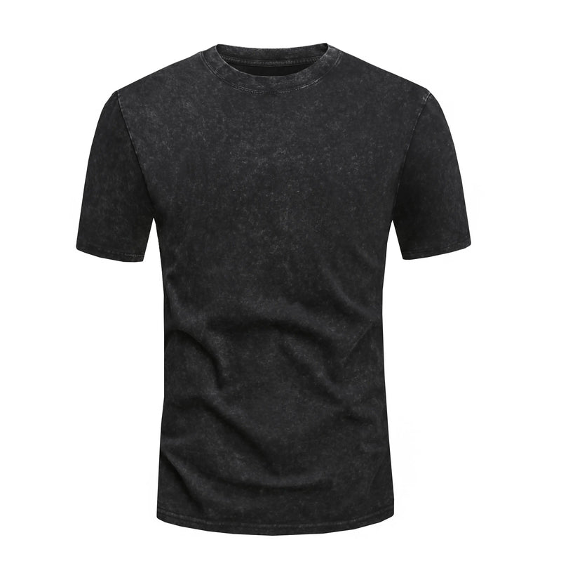Summer Men Clothing Solid T-shirt O-Collar Short Sleeve Comfortable Breathable Thin Tops Tees