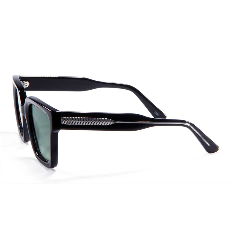 Retro Square Acetete Sunglasses Womens Green Rectangle Driving Shades Sunglasses Men Chunky Frame UV Protection