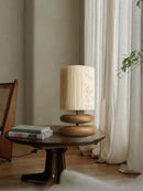 Creative Bedside Table Lamp Walnut Wood Retro Table Lamp