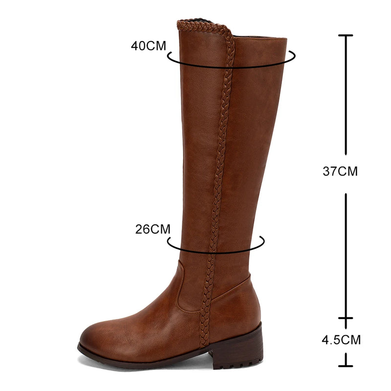 Women High Boots Western Female Shoes For Women Concise Style Boot Ladies
