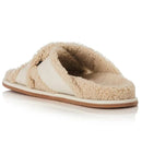 Autumn Winter Product Leather Flat Bottom Cross Belt Women Furniture Outdoor Warm Plush Slippers