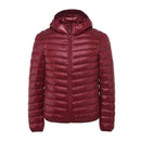 Warm Men Casual Hooded White Duck Down Jacket Thin and Light Men Down Coats