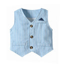 Children Boy Clothes Suit Autumn And Spring Kids Wedding Birthday For Baby Outfits T-Shirt+Vest+Pants Gentlemen Costumes