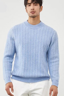 Pure Cashmere Sweater Men O-Neck Pullovers High-End Knit Thick Jacket Youth Warm Shirt