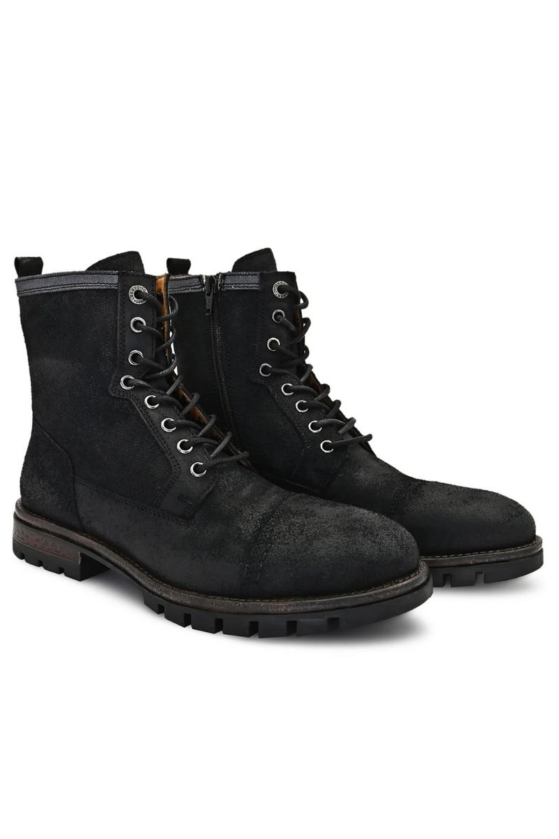 Mid-Top Lace-Up Combat Boots