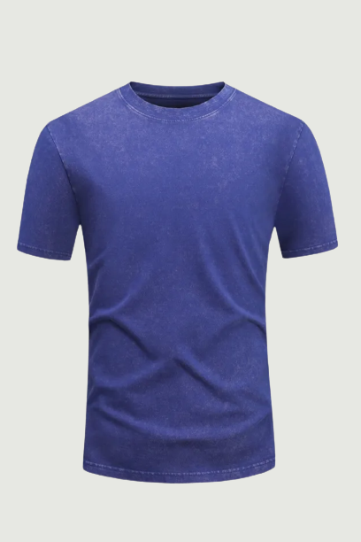 Summer Men Clothing Solid T-shirt O-Collar Short Sleeve Comfortable Breathable Thin Tops Tees