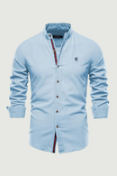 Cotton Linen Casual Shirts Social Solid Long Sleeve Formal Shirt For Men Lapel Clothing Top Man Clothes