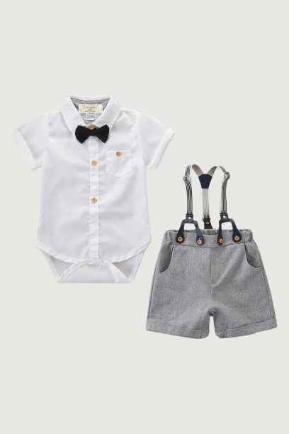 New Baby Boy Clothing Sets Infants Newborn Boy Clothes Short Sleeve Romper+Shorts 2PCS Outfits Summer