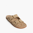 belt buckle flat slippers