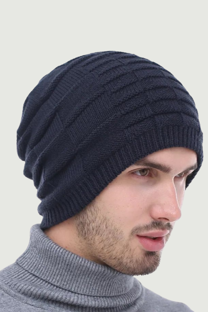 Knitted Men Skullies Beanies Winter Hats For Men Bonnet Caps Plain Male Warm Solid Winter Beanie Hat Cap
