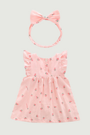 Baby Dress Newborn Baby Girl Dress 1 Year Baby Dress Birthday headband pink party tutu toddler kids clothing outfit