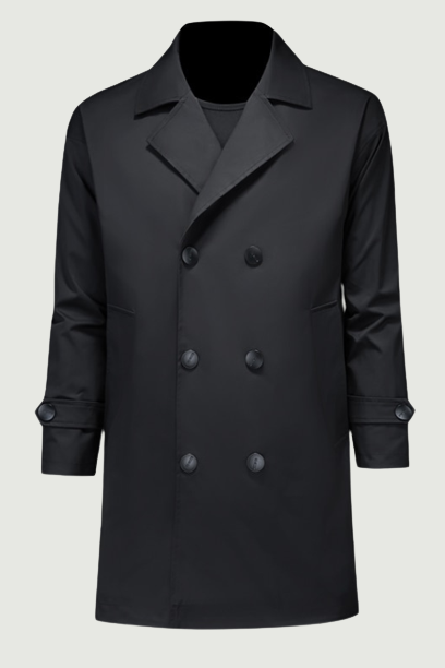 Men Spring summer thin Double Breasted British Wind Business Casual trench coat