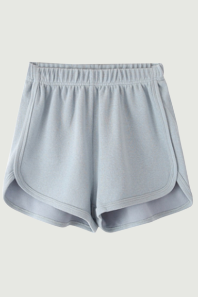 Casual Women Grey High Waist Love Short Pants Summer Ladies Casual Female Knitted Short Bottoms