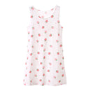 Children Pajamas 2-14 Years Girls Nightgown Kids Sleeveless Summer Nightdress 100% Cotton Child Baby Cute Sleeping Long Dress