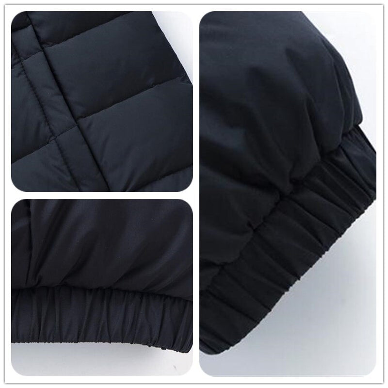 Autumn Winter Thick Warm Down Jackets Casual Stand Collar Slim Portable Parkas White Duck Down Coats Outwear Windbreaker Clothes