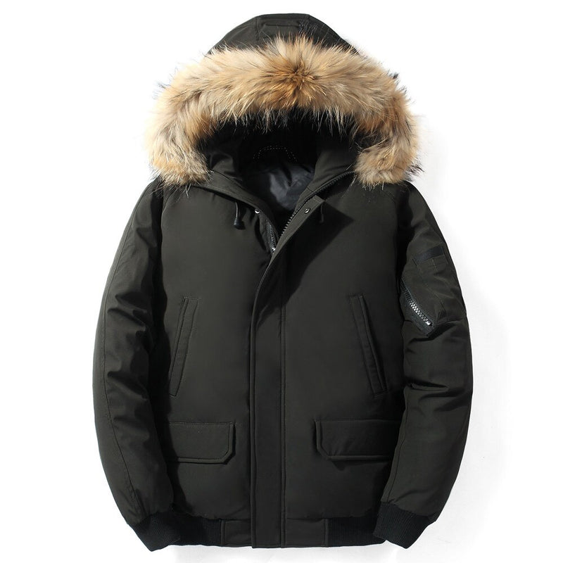 Men Duck Thick Down Jacket Men Coat Snow Parkas Male Warm Clothing Winter Outerwear