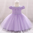 Baby Girl Clothes Christen Dress Newborns Toddler Baptism Flower Princess First Ceremony Party Evening