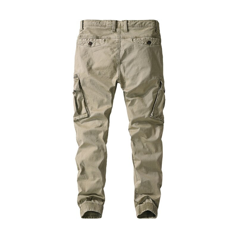 Cargo Pants For Men Multi-Pocket Sport Outdoor Tracksuit Casual Slim Fit Handsome Male Trousers