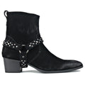 Buckle Strap Genuine Leather high heel Boot Men Leather Chukka Designer Boots
