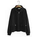 Women Clothing Hoodie Coats Autumn New Loose Casual High Collar Thick And Warm Female Zip Cardigan Jacket