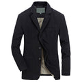 Blazer Jacket Men Cotton Washed Suit Coats Casual Slim Fit Luxury Business Outwear Military Bomber Jackets